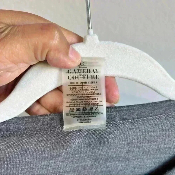 Gameday Couture Heathered Charcoal Oklahoma Sooners Long Sleeve T-Shirt Size L - Picture 5 of 7